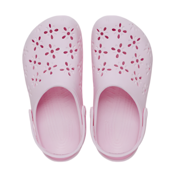 Classic Floral Clogs - Pink Milk