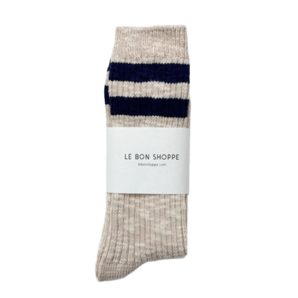 Cottage Varsity Socks - Oatmeal Varsity
