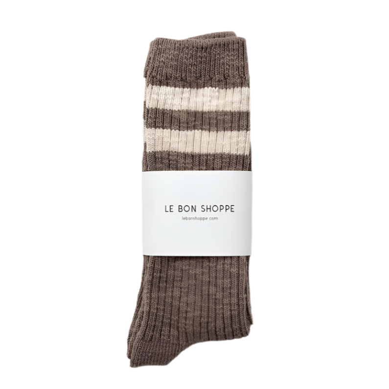 Cottage Varsity Socks - Flax Varsity