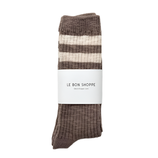 Cottage Varsity Socks - Flax Varsity