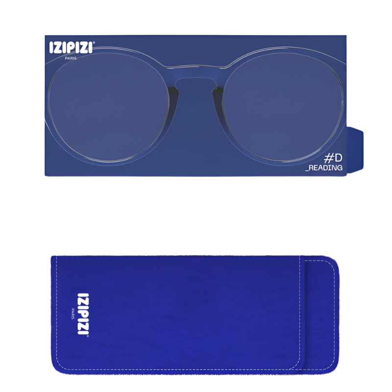 #D Reading Glasses - Blue Ink