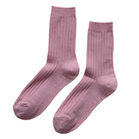 Her Socks - Sparkling Rose Glitter