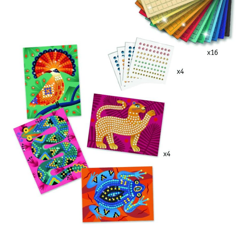 Mosaic Art By Number Kit - Deep in the Jungle