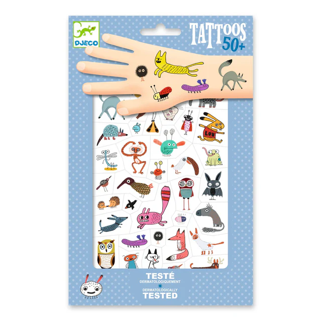 Djeco Temporary Tattoos - Little Critters