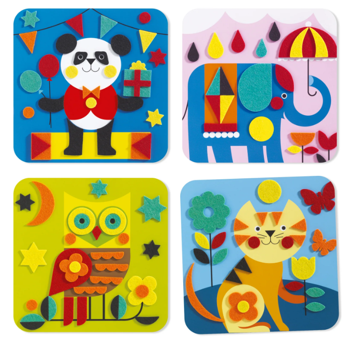 Djeco Felt Collage - Gentle Creatures
