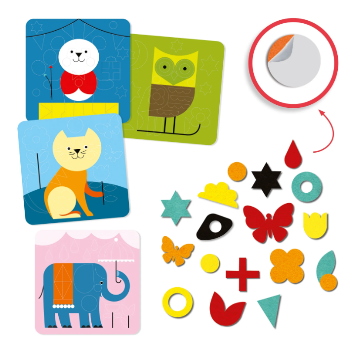 Djeco Felt Collage - Gentle Creatures