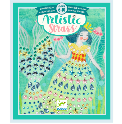Djeco Atristic Strass Gemstone Collage Kit - Watery Waves