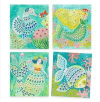 Djeco Atristic Strass Gemstone Collage Kit - Watery Waves