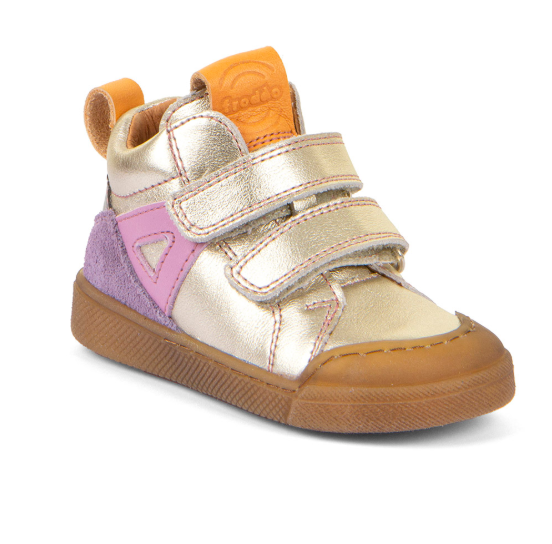 Rosario High-Top Boots - Gold & Pink
