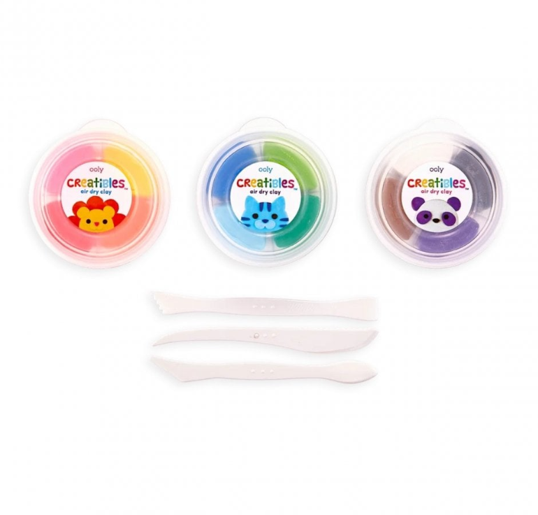 Air Dry Clay Kit- Original - Set Of 12 Colours & 3 Tools