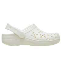 Classic Floral Clogs - Chalk