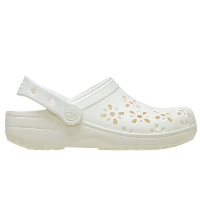 Classic Floral Clogs - Chalk