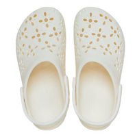 Classic Floral Clogs - Chalk