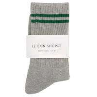Boyfriend Socks - Light Grey