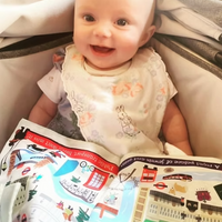 Crinkly Cloth Newspaper - A day out in London