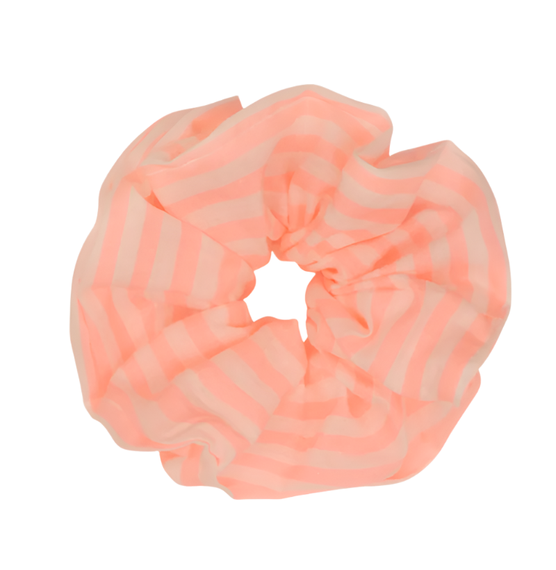 Giant Checked Scrunchie - Pink