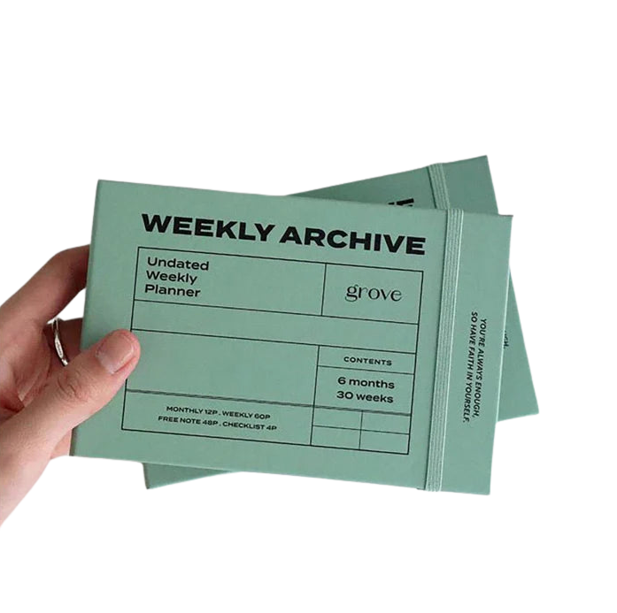 Iconic Undated Weekly Archive Planner - Grove
