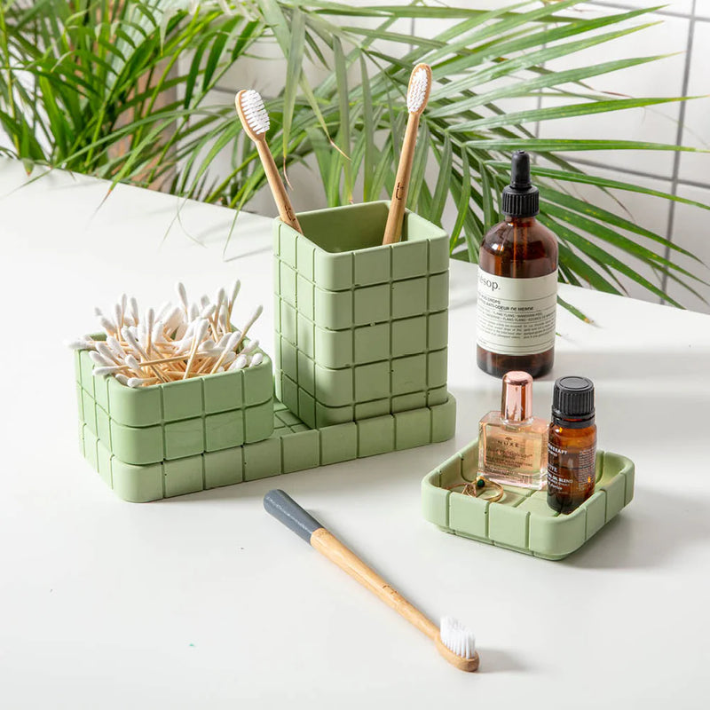 Tile Soap Dish - Palm Green