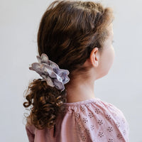 Scalloped Floral Scrunchie