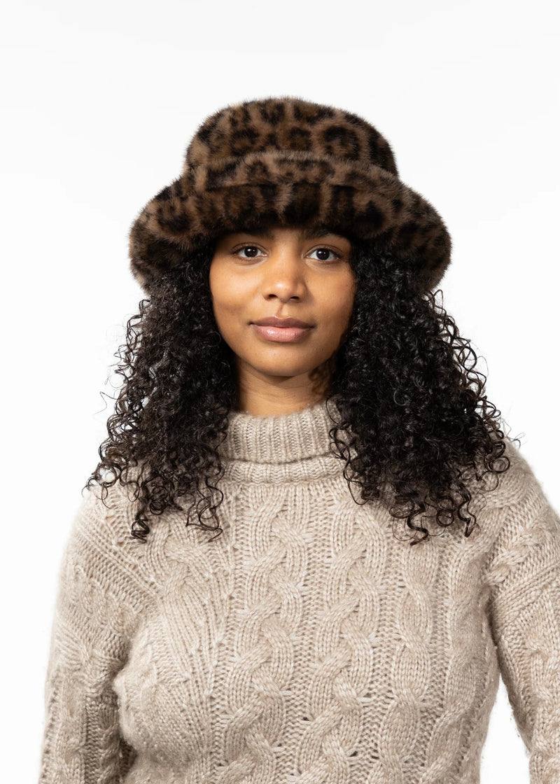 Eilidh Hat - Print Brown