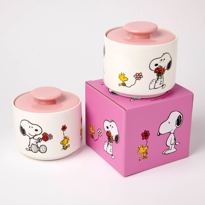 Peanuts Candy Jar Love is in Bloom