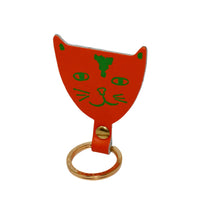 Cat Key Fob - Orange
