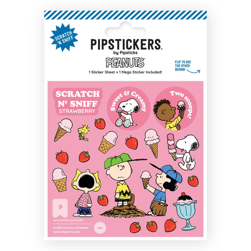 Peanuts Ice Cream Scratch 'n Sniff Stickers