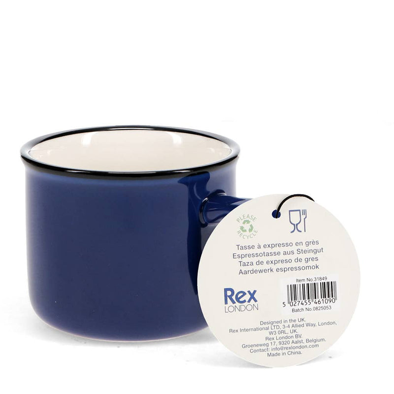 Stoneware Espresso Mug - Dark Blue