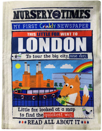 Crinkly Cloth Newspaper - Little Fox went to London