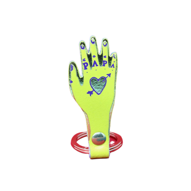 Papa Key Fob - Acid Green