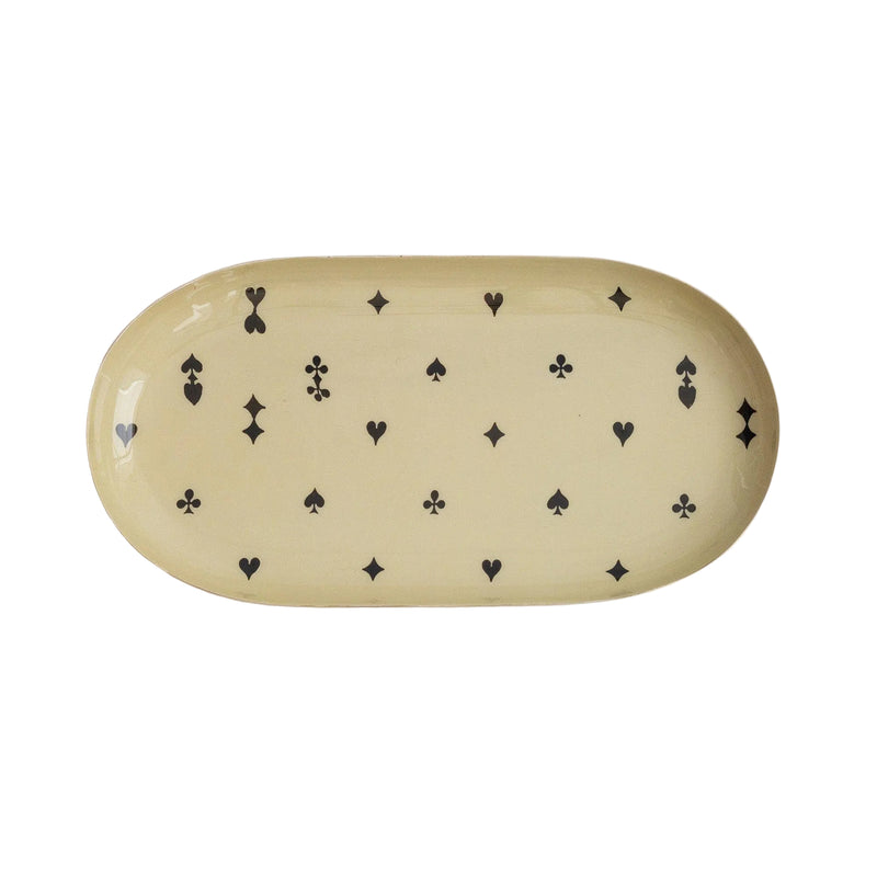 Oval Enamel Tray - House of Suits