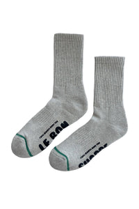 Hugger Socks - Heather Grey/Black