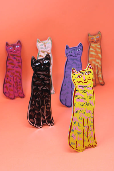 Cat Tails Bookmark - Pale Pink