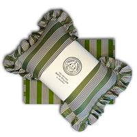 The Original Bath Pillow - Heritage Stripe Green