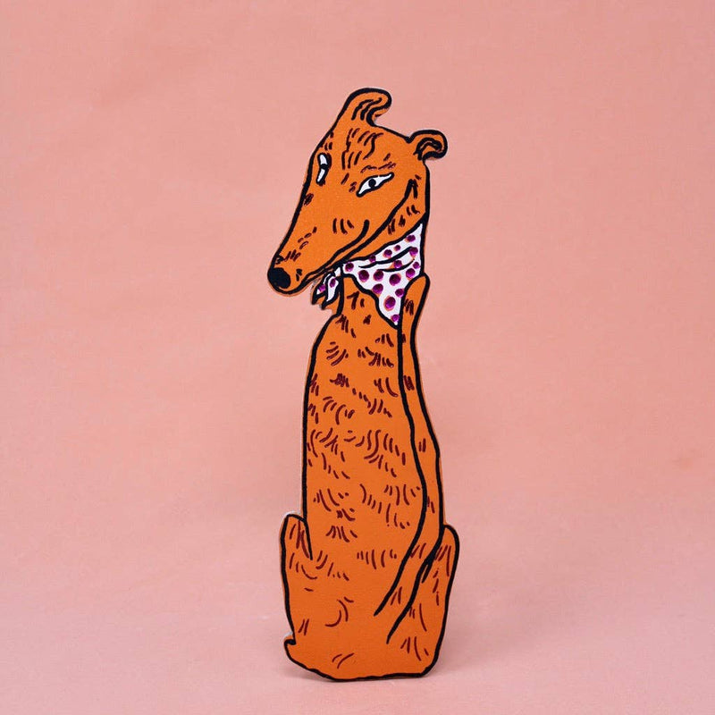Dog Tails Bookmark - Hot Pink
