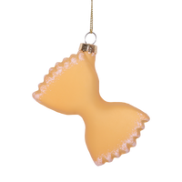 Pasta Bow Glass Decoration