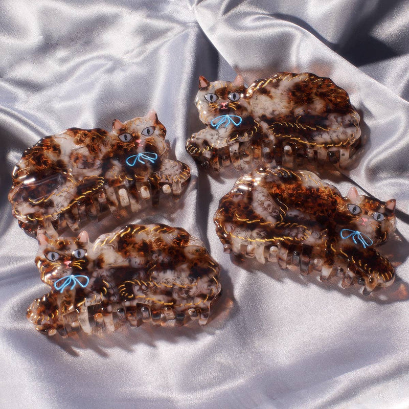 Calico Kitty Claw Clip