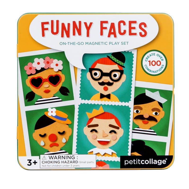 On-the-Go Magnetic Play Set - Funny Faces