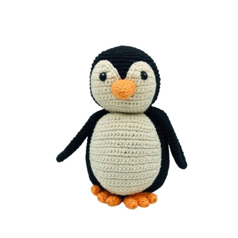 Fair Trade Crochet Arctic Penguin Baby Rattle