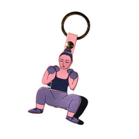 Feeling Strong Key Fob - Pink