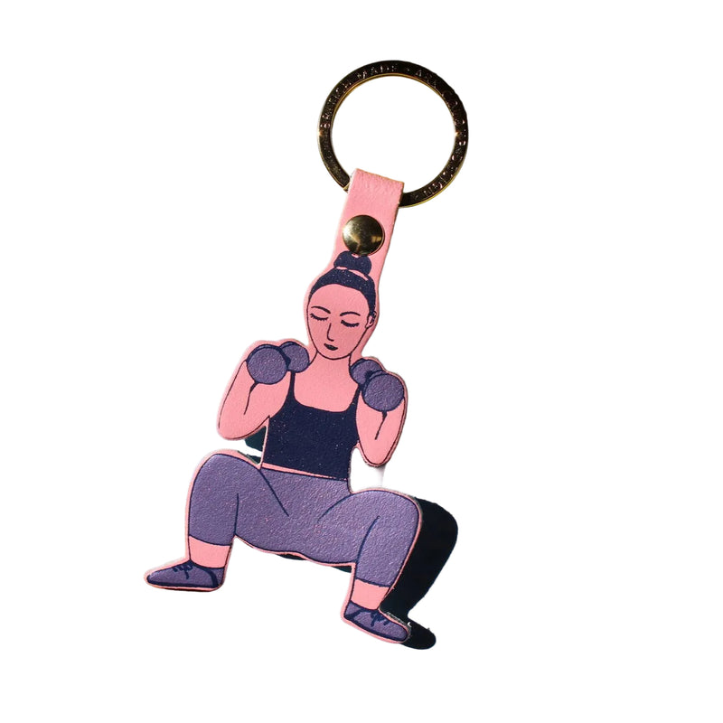 Feeling Strong Key Fob - Pink