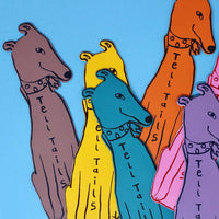 Dog Tails Bookmark - Hot Pink