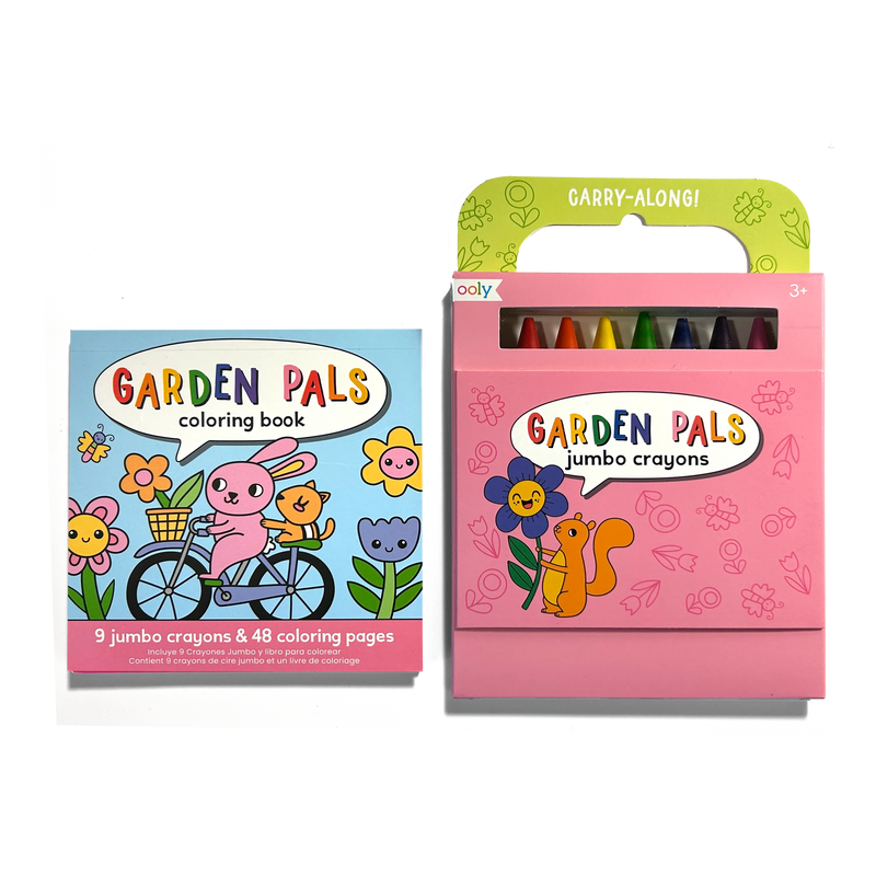 Carry-Along: Coloring Book Set - Garden Pals (10 PC Set)