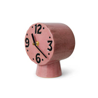 Retro Ceramic Clock - Pink
