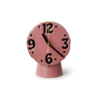 Retro Ceramic Clock - Pink