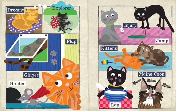 Nursery Times Crinkly Newspaper - A-Z of Cats