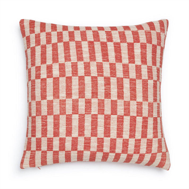 Cotton Woven Cushion Cover: Blok Orange