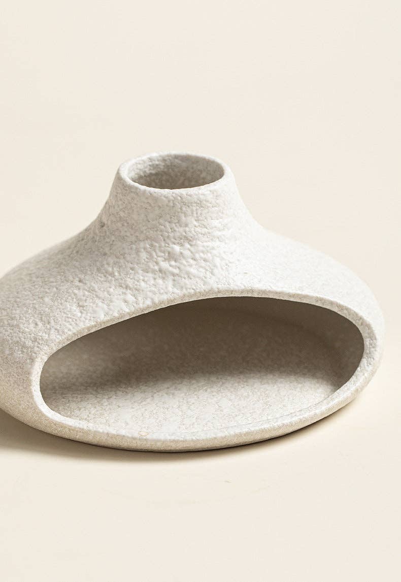 Gohobi Little Chimney Ceramic Aromatherapy Fireplace Burner: White