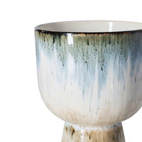 Retro Flower Pot - Glacier