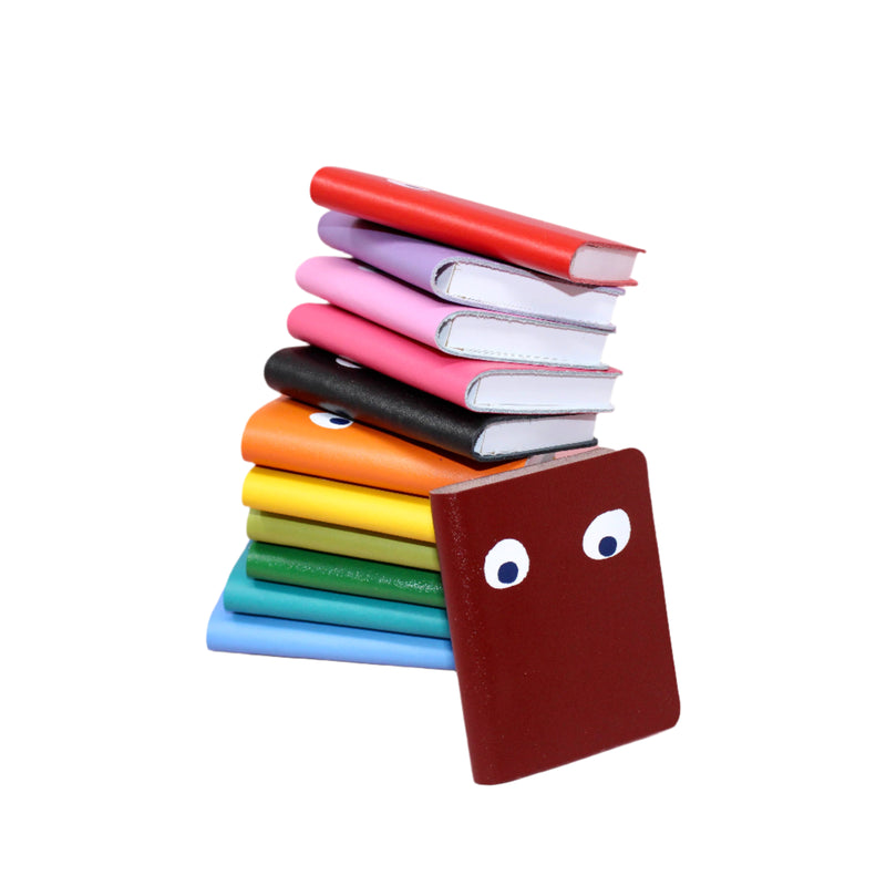 Googly Eye Mini Leather Notebook - Green